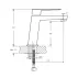 Baterie lavoar Inter Ceramic Elinor monocomanda alb mat picture - 4