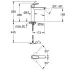Baterie lavoar monocomanda negru mat Grohe Eurosmart New XL picture - 3