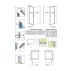 Cabina de dus dreptunghiulara cu usa batanta Radaway Nes KDJ I 100x80 cm finisaj auriu lucios-transparent dreapta picture - 11