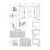 Cabina de dus dreptunghiulara cu usa glisanta Radaway Idea KDJ 150x70 cm crom-transparent dreapta picture - 11