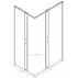 Cabina de dus dreptunghiulara Inter Ceramic cu usa glisanta 80x110 cm crom transparent picture - 2