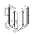 Cabina de dus dreptunghiulara cu usi plabile Rea Fold N2 modulara 100x110 crom picture - 8