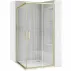 Cabina de dus patrata cu usi glisante auriu Rea City 90x90 cm picture - 1