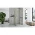 Cabina de dus patrata cu usi glisante auriu Rea City 90x90 cm picture - 4