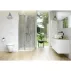 Cabina de dus semirotunda Cersanit Moduo cu 2 usi pivotante 80x80 crom picture - 4