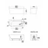 Cada asimetrica Rune Birka Boyd 160x75 cm stanga alb lucios lipita de perete, BTW picture - 6