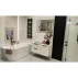 Cada freestanding Rune Birka Boyd 170x75 cm dreapta alb lucios lipita de perete, BTW picture - 3