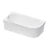 Cada freestanding Duravit DuraSenja 150x75 cm finisaj alb stanga lipita de perete, BTW picture - 3