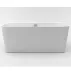 Cada freestanding Kreiner Maggie 160x75 cm finisaj alb lipita de perete, BTW picture - 3