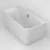 Cada freestanding Kreiner Maggie 160x75 cm finisaj alb lipita de perete, BTW picture - 4