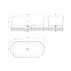Cada freestanding Omnires Ovo M+ alb  160x75 cm picture - 2