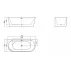 Cada freestanding Rune Birka 170 x 75 cm lipita de perete, BTW picture - 5
