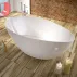 Cada freestanding din compozit Marmite Cloud 156x71 cm