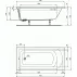 Cada dreptunghiulara Ideal Standard Hotline 170x80 cm picture - 4