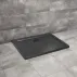 Cadita dus dreptunghiulara Radaway Doros D Stone 100x80 cm acril negru picture - 1