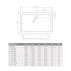 Cadita dus dreptunghiulara Radaway Doros D Stone 100x80 cm acril negru picture - 3