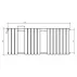 Calorifer de baie portprosop Rune Hima 1200x500 mm crom picture - 5