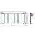 Calorifer de baie portprosop Rune Vok 1200x500 mm crom picture - 3