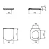 Capac WC Ideal Standard i.life S slim softclose alb lucios picture - 11