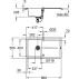 Chiuveta compozit Grohe K400 86x50.1 cm negru picture - 2