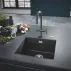 Chiuveta compozit sub blat Grohe K700U granit negru 46x41 cm picture - 1