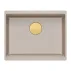 Chiuveta compozit sub blat Quadron Logan 100 bej - auriu 56x45 cm picture - 2