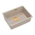 Chiuveta compozit sub blat Quadron Logan 100 bej - cupru 56x45 cm picture - 1