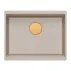 Chiuveta compozit sub blat Quadron Logan 100 bej - cupru 56x45 cm picture - 2