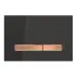 Clapeta de actionare Geberit Sigma50 negru/butoane rose gold picture - 1