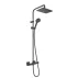 Coloana de dus cu baterie Hansgrohe Vernis Shape 230 Ecosmart termostatata negru mat picture - 1