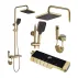 Coloana de dus cu termostat Rea Rob auriu periat plus dus igienic picture - 2