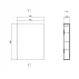 Dulap baie suspendat cu usa alb Cersanit Larga 60 cm picture - 2