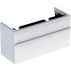 Dulap baza pentru lavoar dublu suspendat Geberit Smyle Square alb 2 sertare 119 cm picture - 1