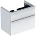 Dulap baza pentru lavoar suspendat Geberit Smyle Square alb 2 sertare 74 cm picture - 1
