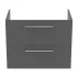 Dulap baza suspendat Ideal Standard i.life B gri quartz mat 2 sertare 80 cm picture - 6