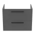 Dulap baza suspendat Ideal Standard i.life B gri quartz mat 2 sertare 80 cm picture - 8
