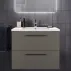 Dulap baza suspendat Ideal Standard i.life B gri quartz mat 2 sertare 80 cm picture - 1