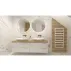Dulap baza suspendat Rune Asger 2 sertare 80 cm alb lucios picture - 3