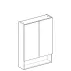 Dulap cu oglinda suspendat Geberit Selnova Square alb 2 usi 59 cm picture - 3