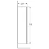 Dulap inalt suspendat Geberit Smyle Square alb 1 usa 36 cm picture - 5
