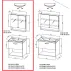 Dulap suspendat cu oglinda KolpaSan Evelin mdf gri 70x65 cm picture - 4
