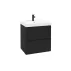 Dulap suspendat pentru lavoar negru mat Defra MO-RE 60 cm picture - 1