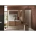 Dulap coloana mare suspendat LC Mobili Italia Hamburg 26x138 cm finisaj stejar inchis mercure picture - 3