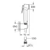 Dus igienic auriu periat Grohe Tempesta F cu suport picture - 3