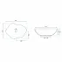 Lavoar alb pe blat Rea Pearl 51,5 cm picture - 5