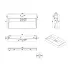 Lavoar din compozit pe blat Rune Garm 100 cm picture - 4