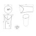 Lavoar freestanding din compozit Rune Baugi 51 cm picture - 2