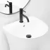 Lavoar freestanding Rea Rita Slim asimetric finisaj alb lucios 48 cm picture - 3