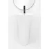 Lavoar freestanding Rea Rita Slim asimetric finisaj alb lucios 48 cm picture - 4