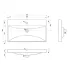 Lavoar incastrat alb Defra Verso 61 cm picture - 2